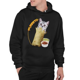 Purrito Cat In A Burrito Hoodie - Monsterry