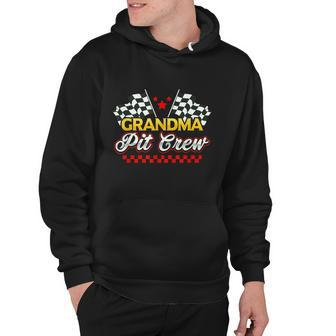 Race Car Birthday Party Racing Family Grandma Pit Crew Hoodie - Monsterry