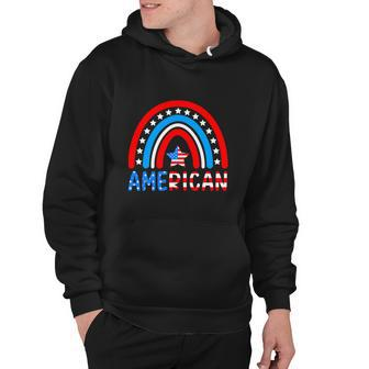 Rainbow American Flag Patriotic For 4Th Of July Hoodie - Monsterry