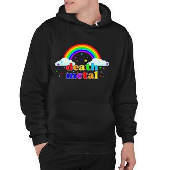 Rainbow Death Metal Logo Hoodie - Monsterry UK