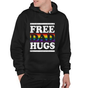 Rainbow Proud Lgbt Fathers Day Free Dad Hugs Gift Hoodie - Monsterry UK