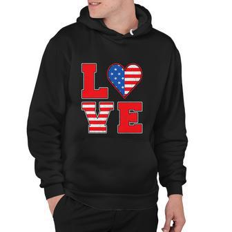 Red White And Blue For 4Th Of July American Flag Hoodie - Monsterry CA