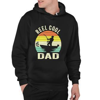 Reel Cool Dad Fathers Day Fisherman Funny Fishing Vintage Hoodie - Monsterry AU