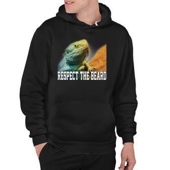 Respect The Beard Funny Bearded Dragon Hoodie - Monsterry CA