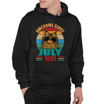 Retro Awesome Since July 1981 41St Birthday 41 Years Old Hoodie - Seseable