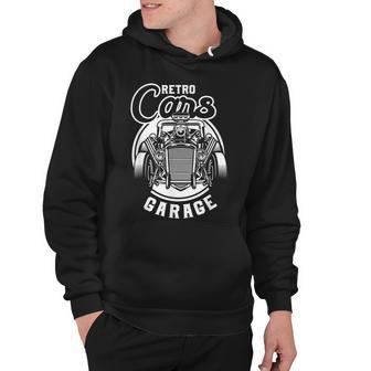 Retro Cars Garage Classic Old American Automobile Car Muscle Hoodie - Thegiftio UK