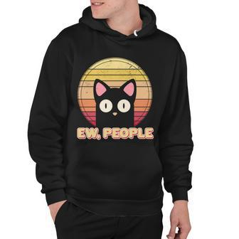 Retro Ew People Funny Cat Hoodie - Monsterry CA