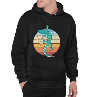 Retro Gecko Lover Reptile Animal Lizard Gecko Meaningful Gift Hoodie - Monsterry