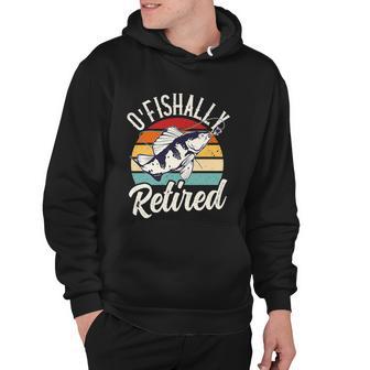 Retro Retirement Ofishally Retired Funny Fishing Hoodie - Monsterry