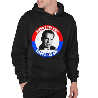 Retro Richard Nixon Nixons The One Presidential Campaign Hoodie - Monsterry DE