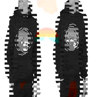 Retro Sunset Mountain Hoodie - Monsterry