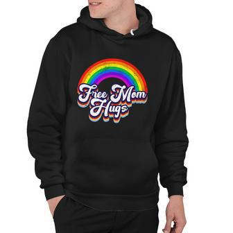 Retro Vintage Free Mom Hugs Rainbow Lgbtq Pride Tshirt Hoodie - Monsterry