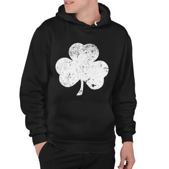 Retro Vintage Irish Distressed Shamrock St Patricks Day Hoodie - Monsterry