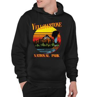 Retro Yellowstone National Park Tshirt Hoodie - Monsterry UK