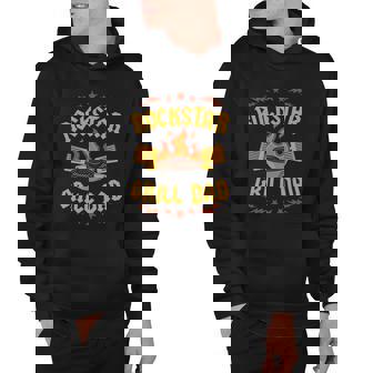 Rockstar Grill Dad Fathers Day Grilling Party Men Hoodie - Thegiftio UK