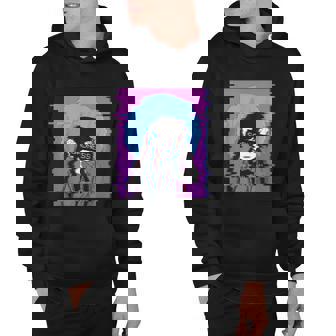 Sad Anime Girl Japanese Aesthetic Vaporwave Anime Otaku Hoodie - Thegiftio UK