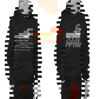 Silly Goose On The Loose Vintage Retro Sunset Men Hoodie - Thegiftio UK