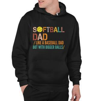 Softball Dad Like A Baseball Dad Vintage Tshirt Hoodie - Monsterry UK