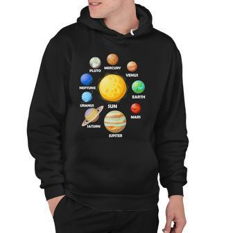 Solar System Planets Sun Mars Hoodie - Monsterry