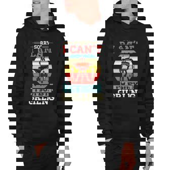 Sorry I Cant Im Busy Grilling Fathers Day Grill Dad Men Hoodie - Thegiftio UK