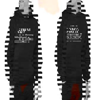 Sorry I Dgaf Funny Hidden Message Guitar Chords Hoodie - Thegiftio