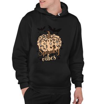 Spooky Vibes Pumpkin Halloween Quote Hoodie - Monsterry