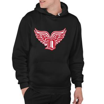 Sporty Detroit Fan Old English D With Wings Hoodie - Thegiftio UK