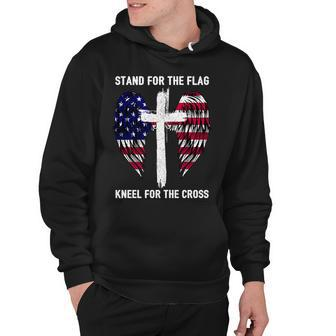 Stand For The Flag Kneel For The Cross Usa Eagle Tshirt Hoodie - Monsterry