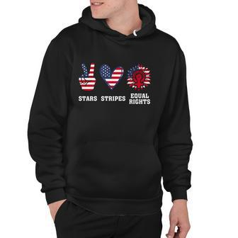 Stars Stripes And Equal Rights 4Th Of July Reproductive Rights Cute Gift V2 Hoodie - Monsterry DE