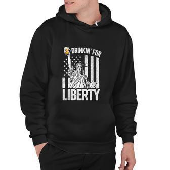 Statue Of Liberty Funny 4Th Of July American Flag Hoodie - Monsterry