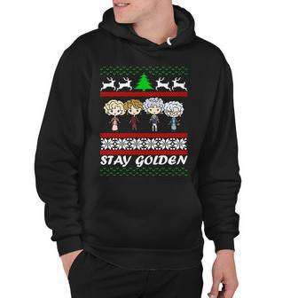 Stay Golden Ugly Christmas Hoodie - Monsterry