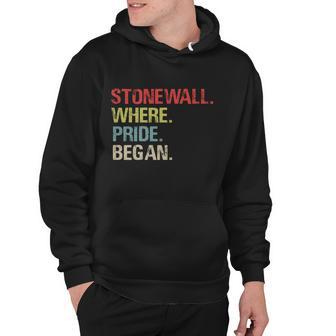 Stonewall Where Pride Began Lgbt Gay Lesbian Pride Hoodie - Monsterry UK