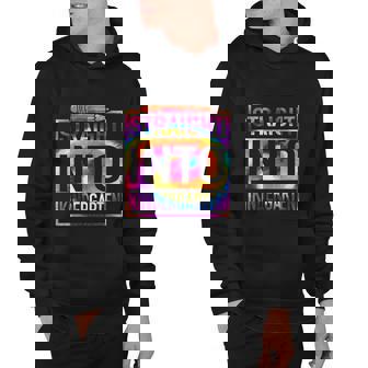 Straight Into Kindergarten Tie Dye Funny Teacher Hoodie - Monsterry
