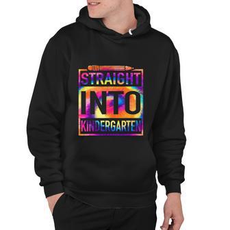 Straight Into Kindergarten Tie Dye Funny Teacher Hoodie - Monsterry