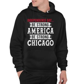 Strong American Pray For Chicago Chicago Shooting Hoodie - Seseable