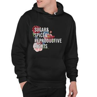 Sugar And Spice And Reproductive Rights Floral Progiftchoice Funny Gift Hoodie - Monsterry DE