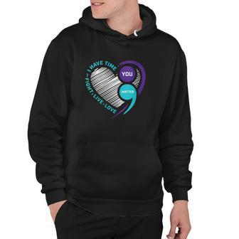 Suicide Awareness Prevention Heart Semi Colon You Matter Tshirt Hoodie - Monsterry