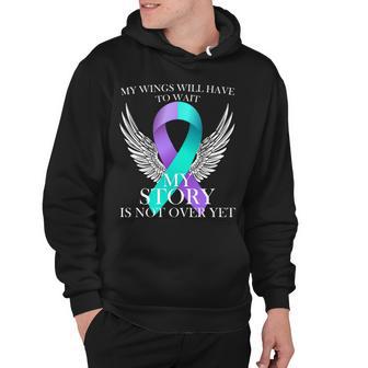 Suicide Prevention Angel Wings Ribbon Hoodie - Monsterry AU