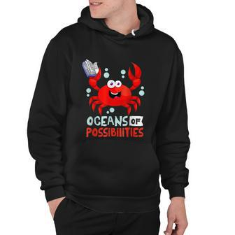 Summer Reading 2022 An Ocean Of Possibilities Cute Prize Crab Hoodie - Monsterry