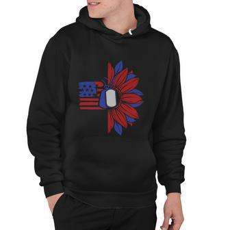Sunflower America Flag 4Th Of July Independence Day Patriotic V2 Hoodie - Monsterry