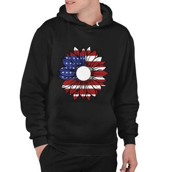 Sunflower American Flag 4Th Of July Independence Day Patriotic Hoodie - Monsterry AU
