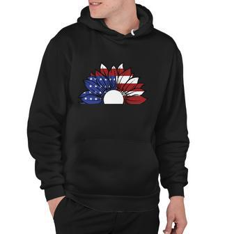 Sunflower American Flag 4Th Of July Independence Day Patriotic V2 Hoodie - Monsterry