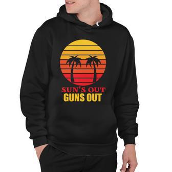 Suns Out Guns Out Summer Party Hoodie - Monsterry AU