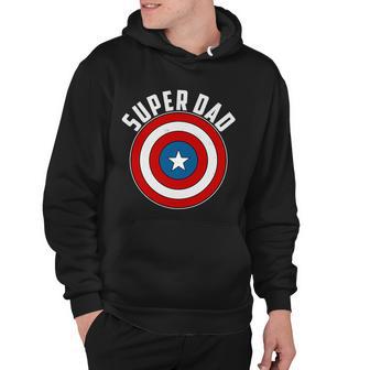 Super Dad Superhero Shield Fathers Day Tshirt Hoodie - Monsterry UK