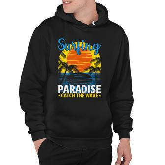 Surfing Paradise Catch The Wave Summer Time Surf Hoodie - Monsterry DE