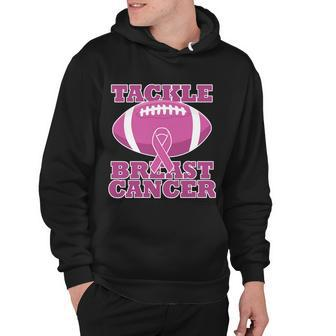 Tackle Breast Cancer Awareness Football Hoodie - Monsterry DE