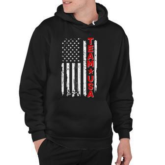 Team Usa Distressed American Flag Hoodie - Monsterry