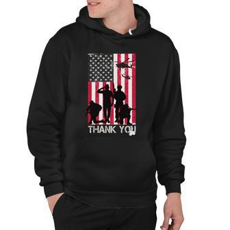 Thank You Memorial Day Soldiers Usa Flag Hoodie - Monsterry DE