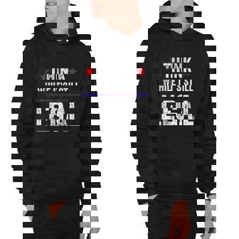 Think While Its Still Legal Vintage Men Hoodie - Thegiftio