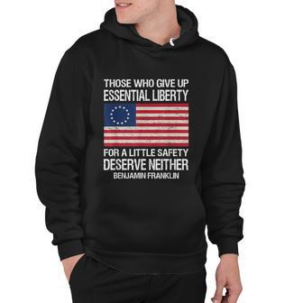 Those Who Give Up Essential Liberty For A Little Safety Hoodie - Monsterry